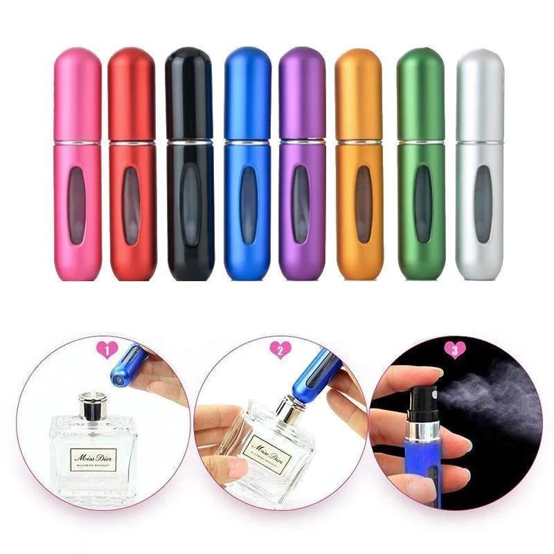 Buy 4 Get 4 Free Refillable Travel Fragrance Sprayers