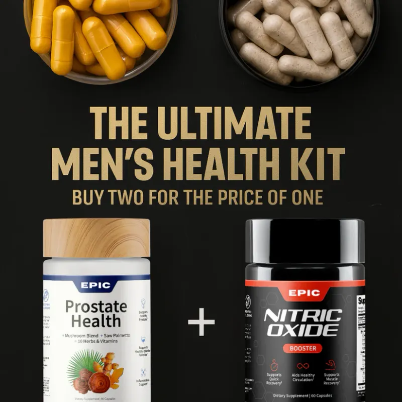 Nitric Oxide+ ProstateHealth-Ultimate StackFor Better Flow, Sleep,and Sex