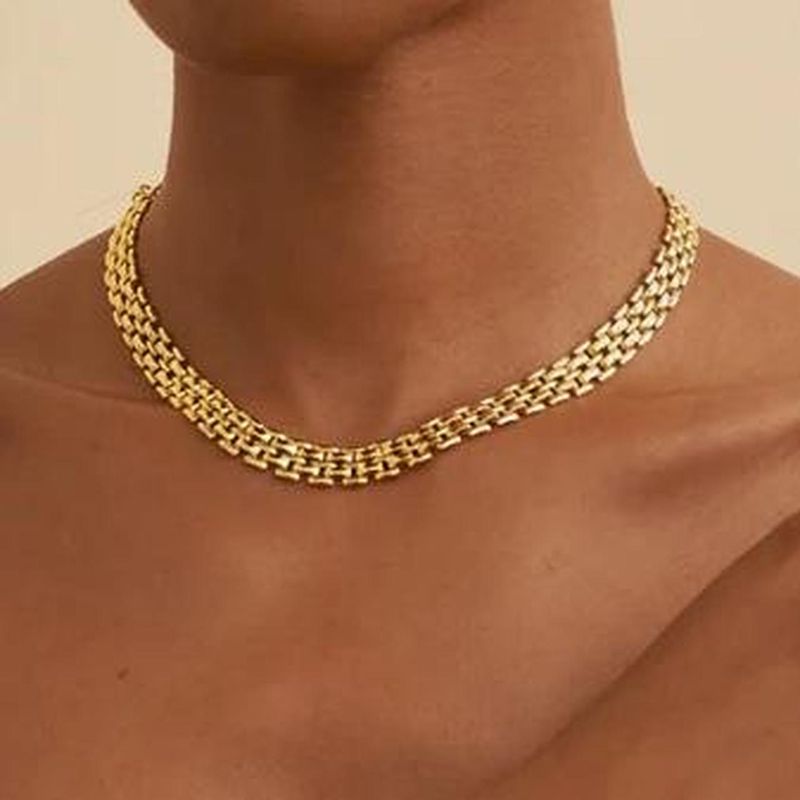 18K gold chain necklace
