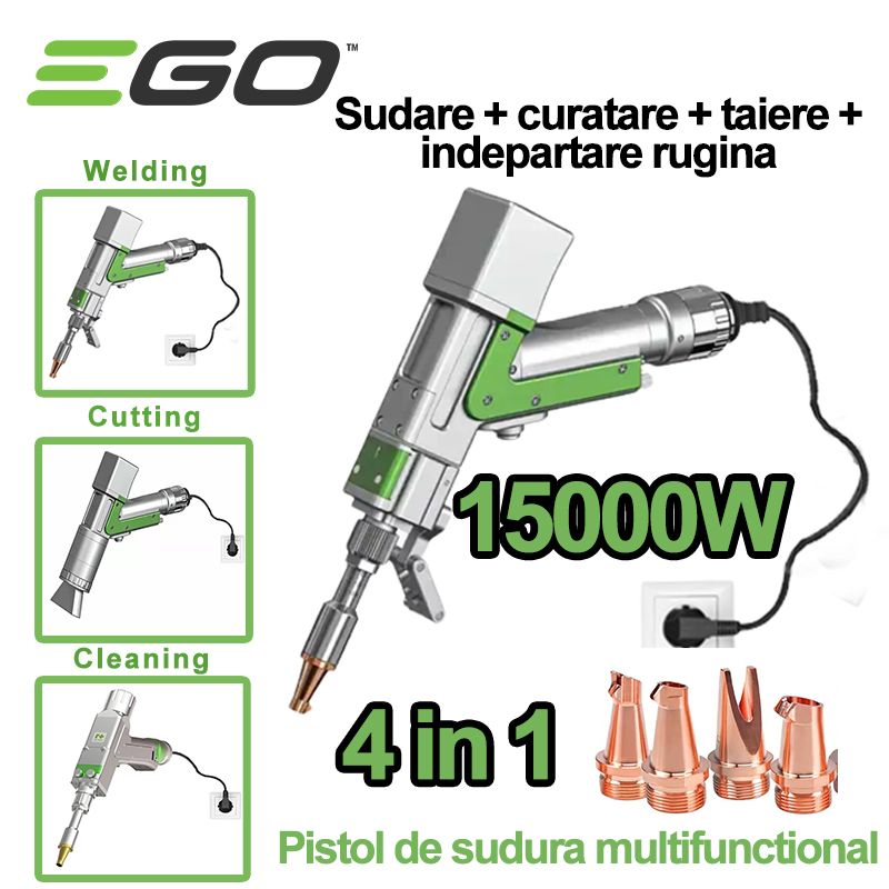 Multifunctional EGO welding torch, 15000 W, 4 in 1 function