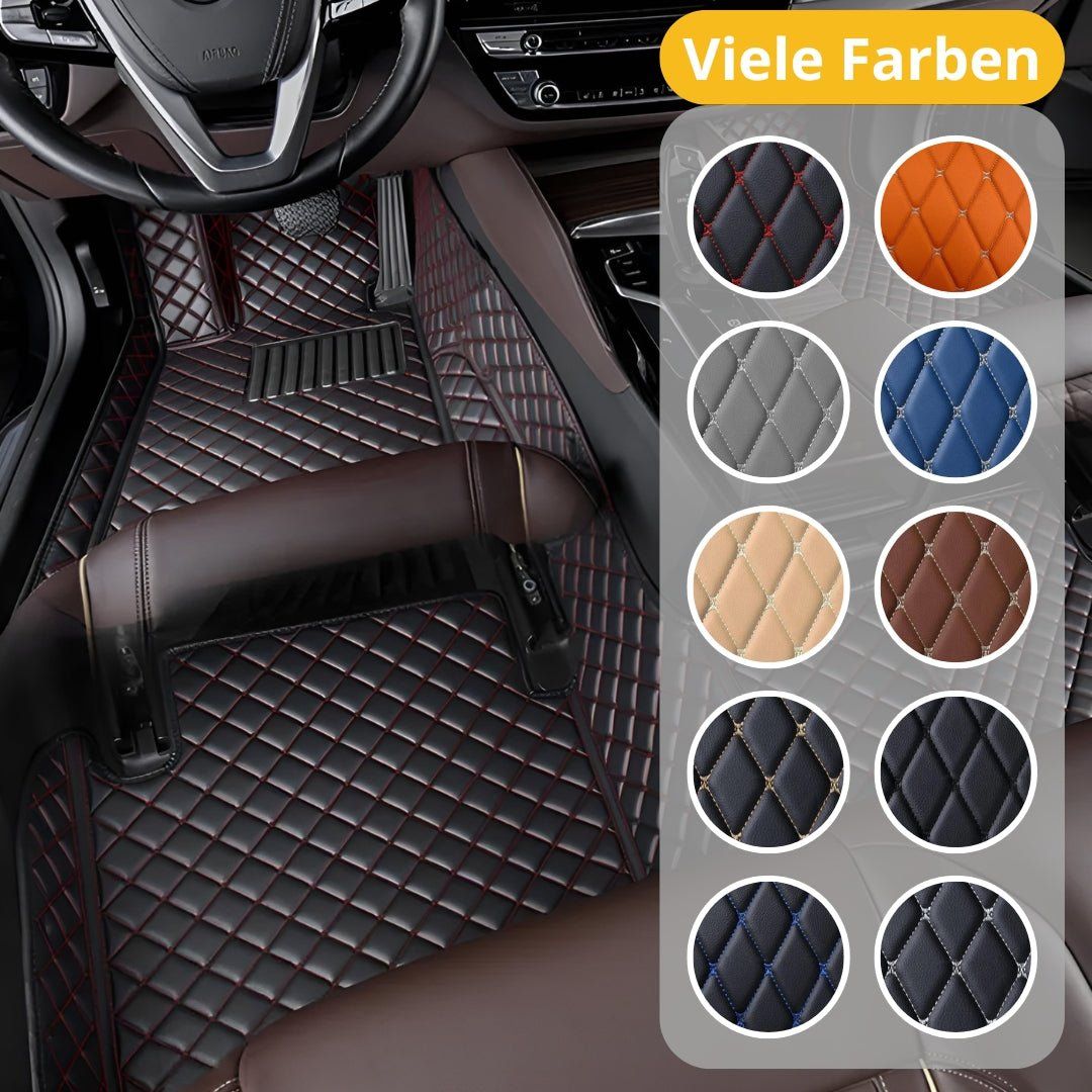 2024 Limited Time Promotion Genuine Leather Universal Car Floor Mats 3-Piece Set