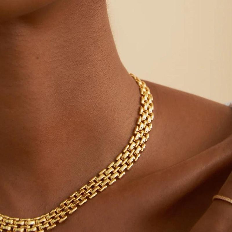18K gold chain necklace