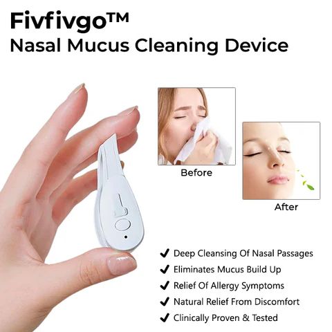 Device for cleaning the nasal mucosa