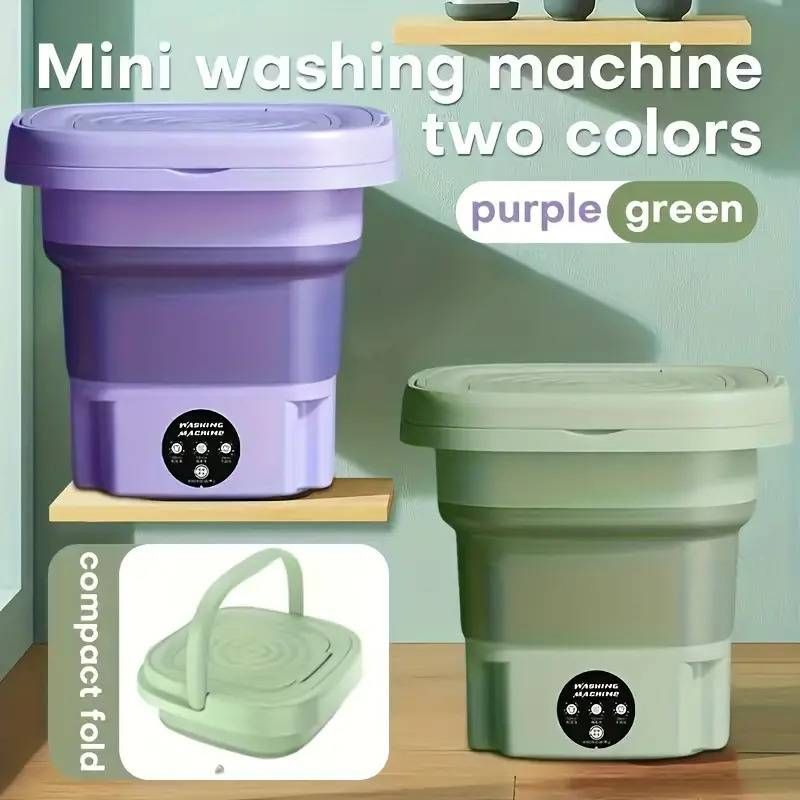 Portable small folding washing machine