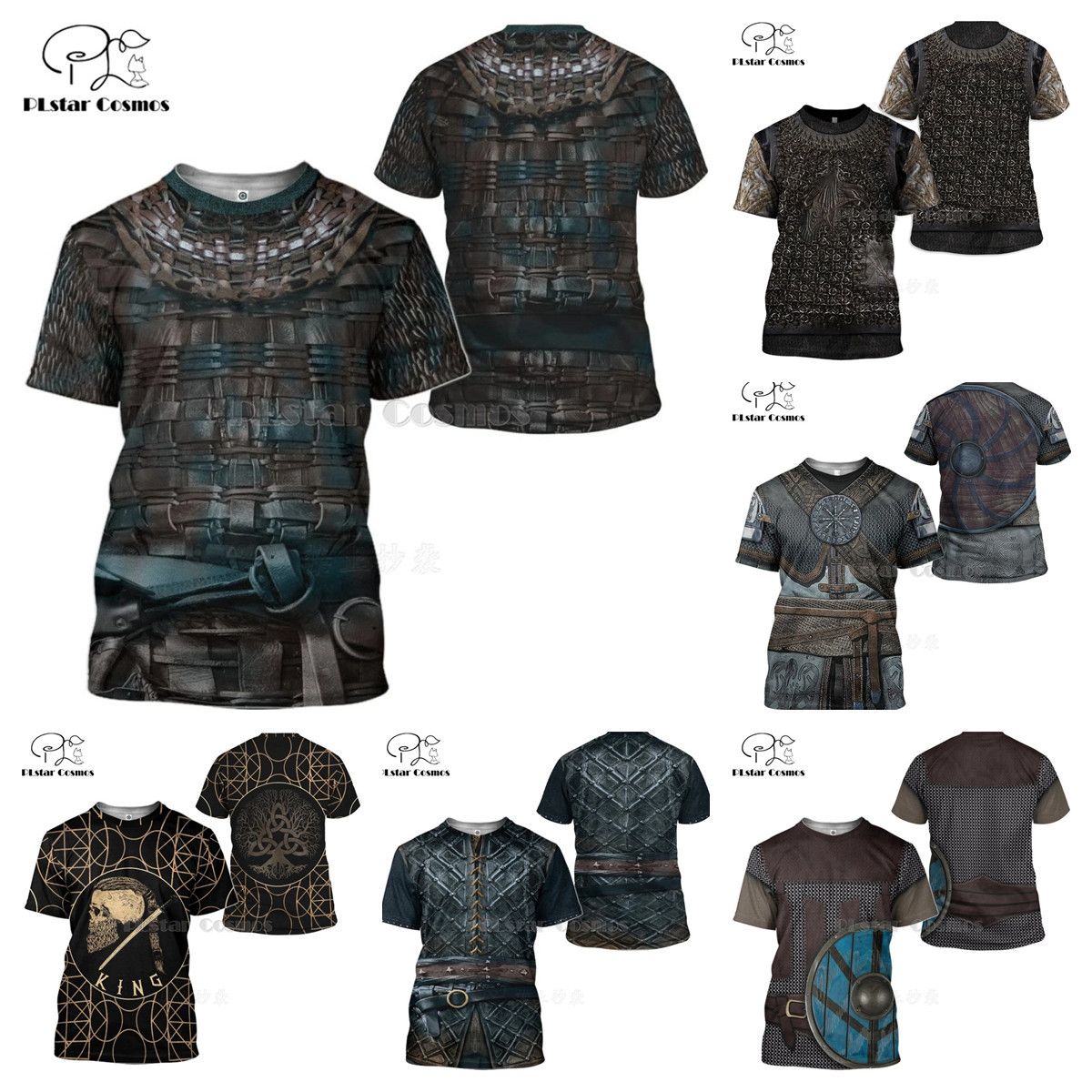 New arrival men's role play short sleeve 3d digital printing T-shirt