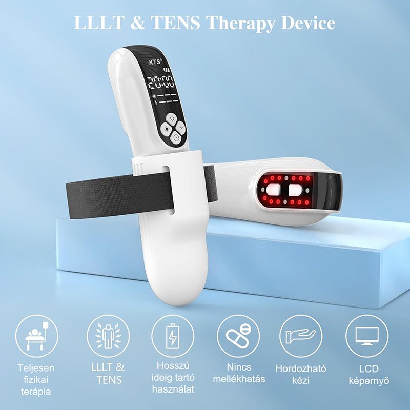 KTS handheld red light therapy device relieves joint, muscle, knee, back and shoulder pain