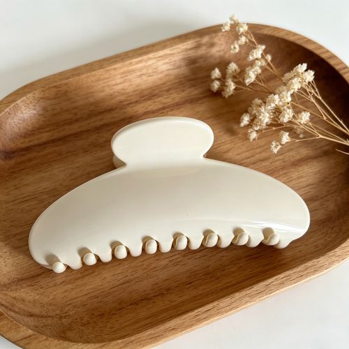 High-end Glossy Half-round Hair Claw Clip, Large Back Head Shark Clip for Thick Hair Women Hair Accessories