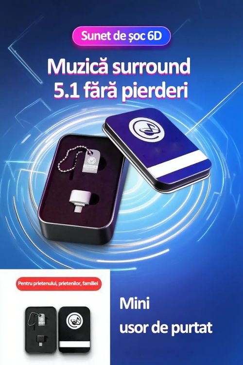 （Music U Disk）Vine cu 8000 de melodii, 600 MV-uri, efecte sonore 6D