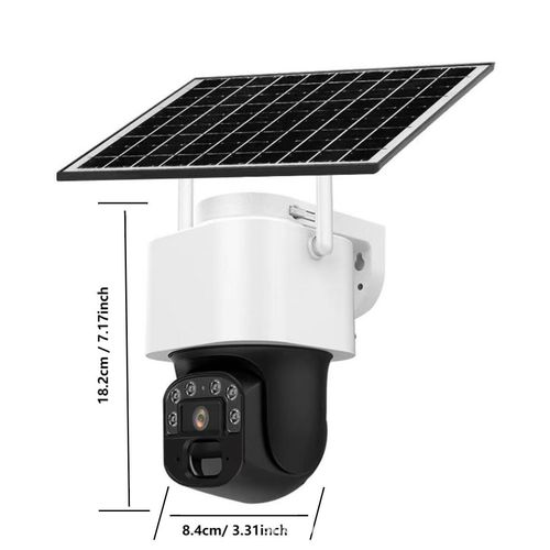 Câmera solar 4G: visão panorâmica, sempre em linha