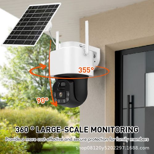 Câmera solar 4G: visão panorâmica, sempre em linha