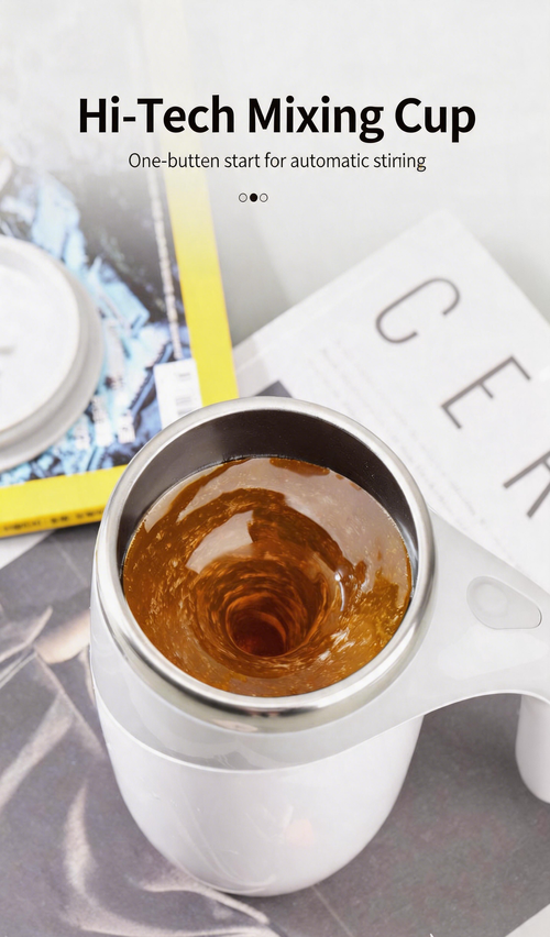 Portable Self-Stirring Coffee Mug