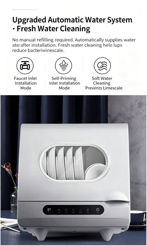 Fully Automatic Countertop Dishwasher, No Installation Required