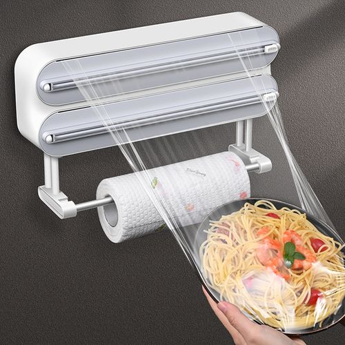 No Drill Plastic Wrap Dispenser & Cutter