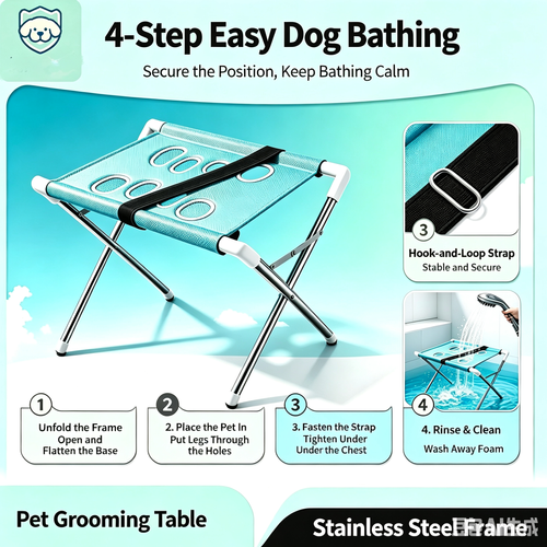 Pet Grooming Hammock for Dog Bathing