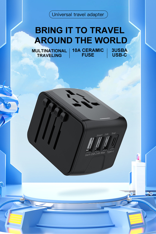 multi-functional travel adapter plug