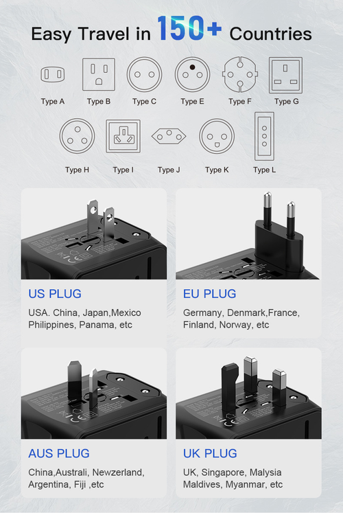 multi-functional travel adapter plug