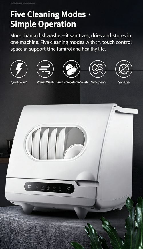 Fully Automatic Countertop Dishwasher, No Installation Required