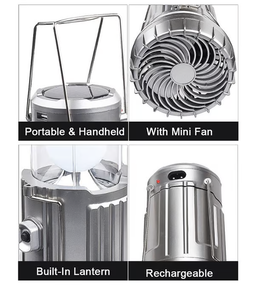 Versatile solar-powered camping lantern🔥