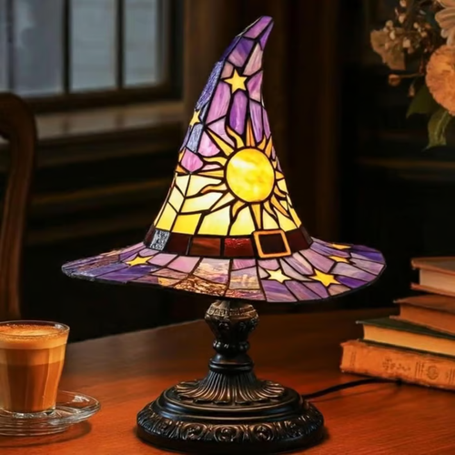 💥Hot sale discount price！Witch hat lamp decoration ornaments USB socket led light ornaments creative