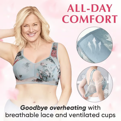 ✨Buy 1 get 1 free✨ Super gather bra | Ice Silk Lace Cooling Comfort Bra