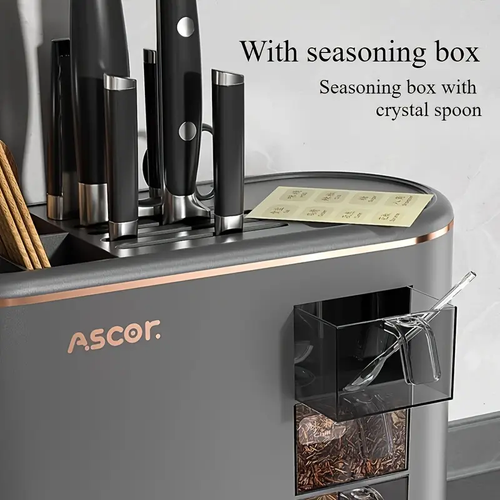 Double-layer kitchen countertop storage rack