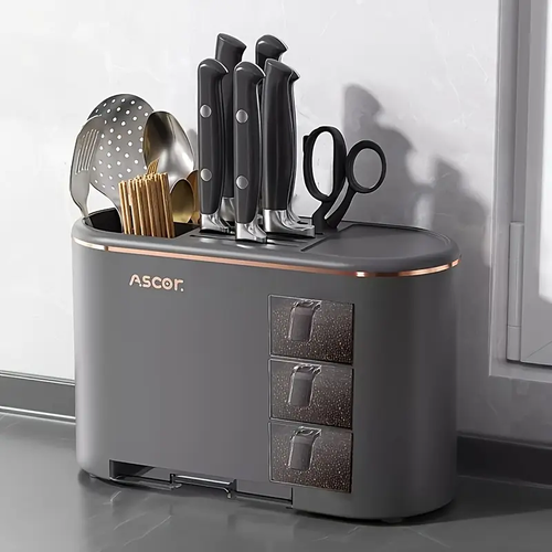 Double-layer kitchen countertop storage rack