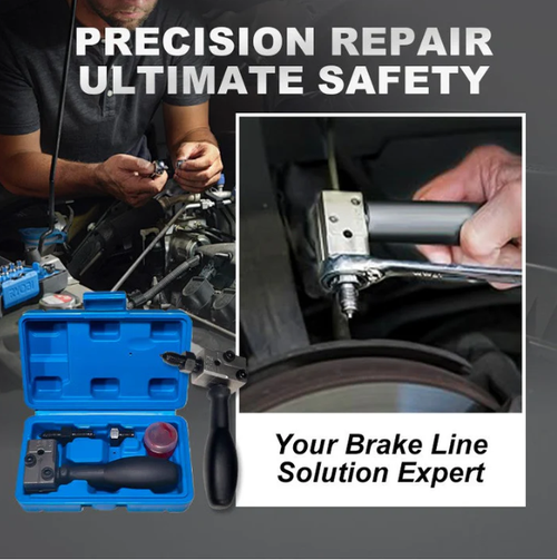 🔧 Professional Brake Line Flaring Tool Kit - Universal Fit for Cars, Trucks & Motorcycles