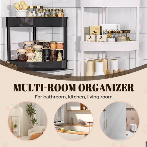 Corner Storage Rack with Wheels