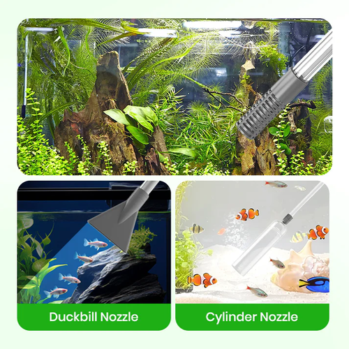 ✨ Aquarium Vacuum Cleaner with Siphon - Gravel Filter & Flow Control for Effortless Water Change & Tank Maintenance 💦🌿