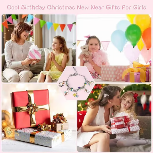 🎁Charm Bracelet Jewelry Making Kit--The Best Gift for Girls🎁