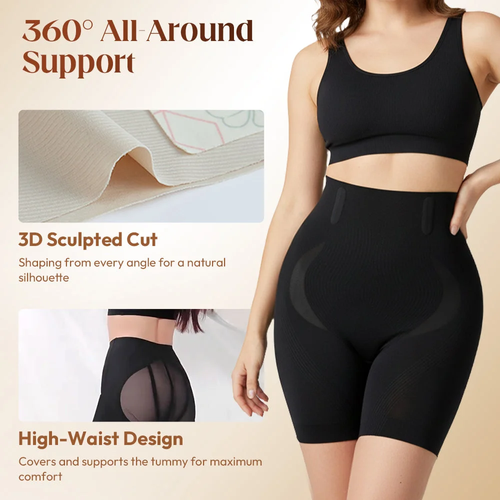 High-Waisted Butt-Lifting Shaping Shorts