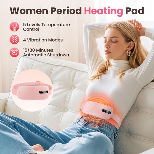 Menstrual Heating Pad for Abdominal And Lower Back Massage, Electric Heating Belt Designed to Warm The Waist And Abdomen, Portable Heating Strap.