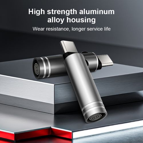 2pcs Black and Argent & USB Type-C Link, Ignition Start, Double USB Charger - Silvery and Black Metal Finish, Suitable for Home Car, 36V or Less, Compact Design Easy to Use, Fashionable Metal Design| Metal Surface, Without Battery