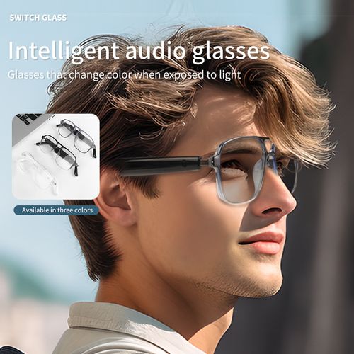 New Design Transparent Smart Glasses AI AI Assistant TWS Phone Calls Bluetooth Music Playback