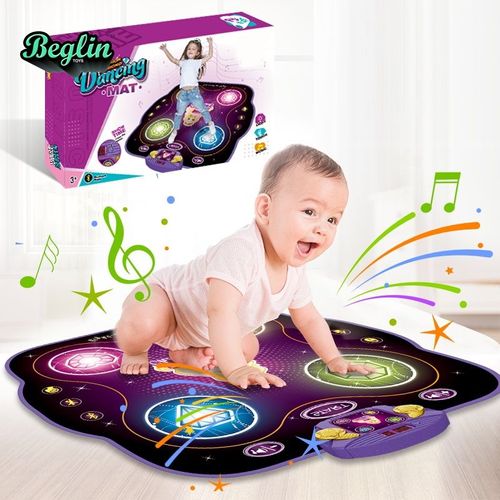 Musical Play Mats Kids Educational Games Toys Dancing Challenge Play Mat Electronic Blanket Touch Dance Play Mat