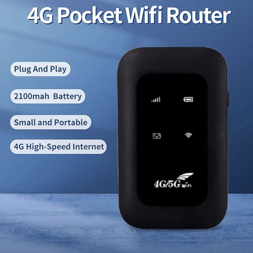 Universal 4G 5G All Network Connection Pocket WiFi Routers 2100 MAh Battery SIM Mobile Hotspot WiFi Routers