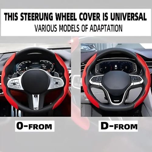 🔥Universal Colorful Suede Material Car Steering Wheel Cover Anti-skid Durable Steering Wheel Accessories🔥