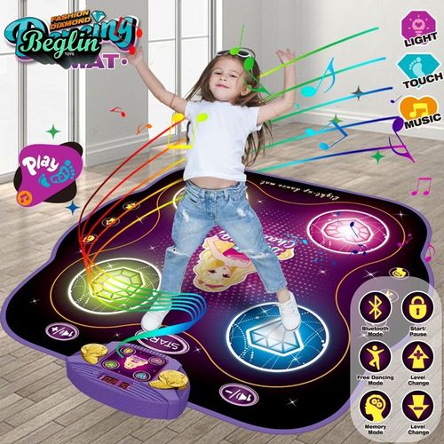 Musical Play Mats Kids Educational Games Toys Dancing Challenge Play Mat Electronic Blanket Touch Dance Play Mat