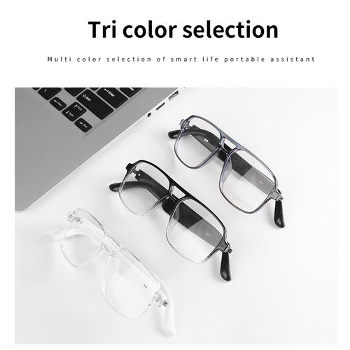 New Design Transparent Smart Glasses AI AI Assistant TWS Phone Calls Bluetooth Music Playback
