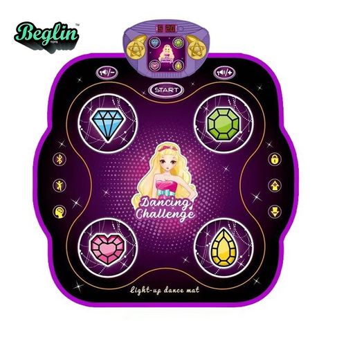 Musical Play Mats Kids Educational Games Toys Dancing Challenge Play Mat Electronic Blanket Touch Dance Play Mat