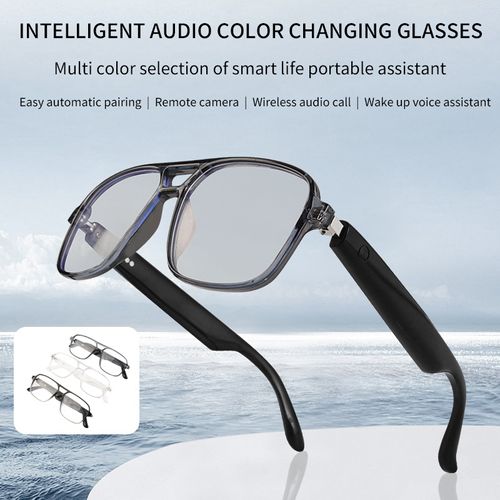 New Design Transparent Smart Glasses AI AI Assistant TWS Phone Calls Bluetooth Music Playback