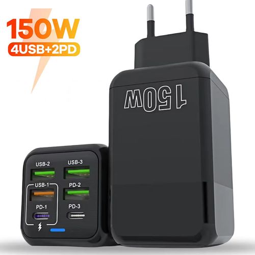 150W Africa Power King - Charge 4 Devices at Once! ⚡ EU-Certified • Voltage Warrior • QC3.0 Smart Charging