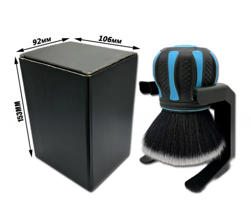 Custom-made flexible wheel brushes, 100% natural horsehair, for car washing and air conditioning cleaning.