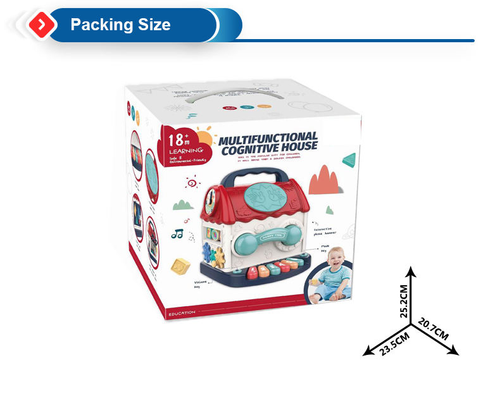 High-quality children's musical toys, infant and toddler musical instrument drum educational set with building blocks and electronic piano.