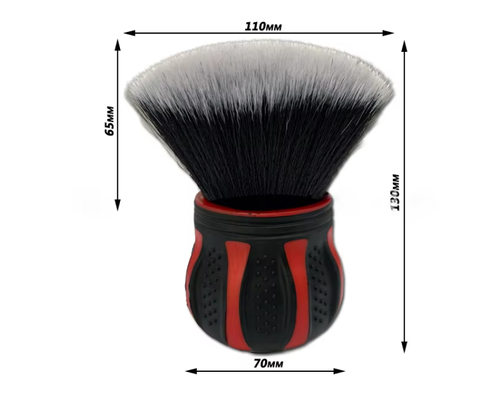 Custom-made flexible wheel brushes, 100% natural horsehair, for car washing and air conditioning cleaning.