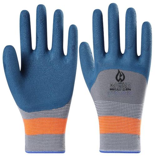 Rubber Tire King Foamed Gloves, Non-slip, Wear-resistant, Breathable, Latex Coated, Men's and Women's Steel Reinforcing Steel Construction Site Work Gloves