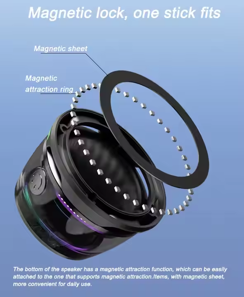 Hot-selling magnetic G200 Bluetooth speaker, mini portable speaker, new portable magnetic stand, desktop ambient light.