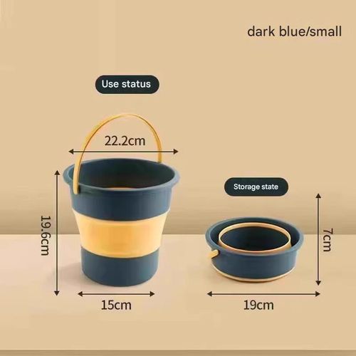 Portable folding bucket, large size, suitable for home use, car wash, outdoor fishing, and is thickened.