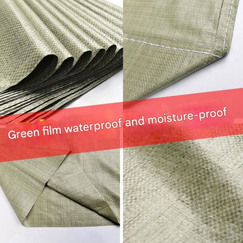 Customized gray woven plastic bags, thickened PP packaging snakeskin bags