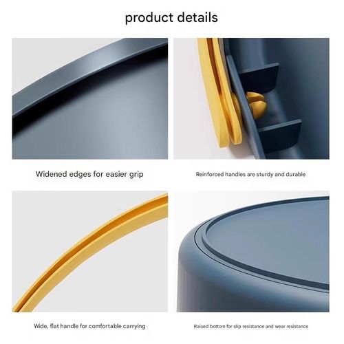 Portable folding bucket, large size, suitable for home use, car wash, outdoor fishing, and is thickened.